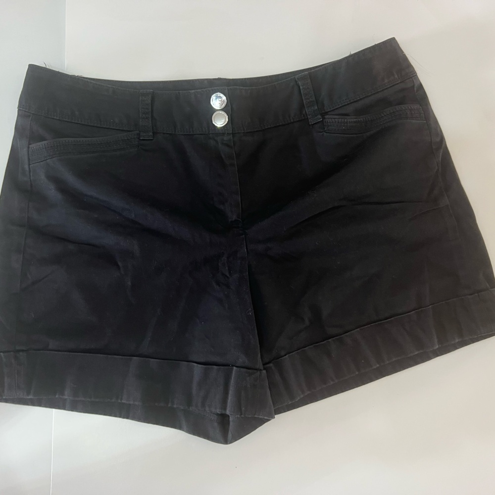 White House Black Market High Waist Black Shorts
